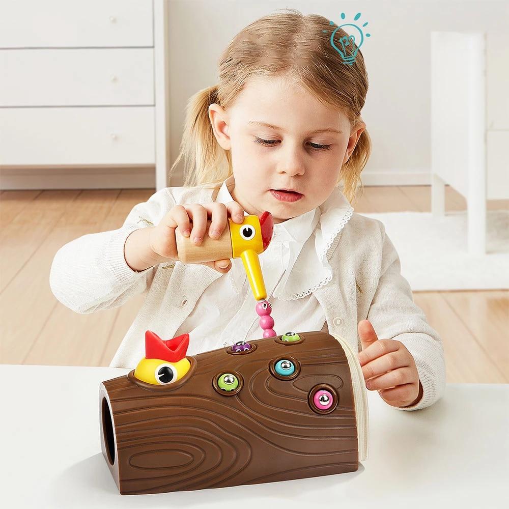 FeedingBird™-Jouets magnétique attrape-ver | Jeux enfants - L'éveil Ludique